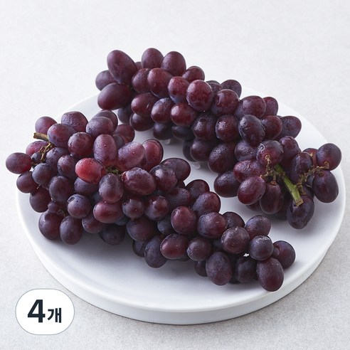 다조은 페루산 씨없는 적포도, 4개, 900g