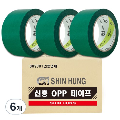 신흥테이프 청면테이프 48mm x 15m, 6개