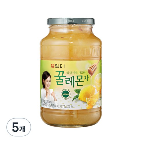 담터 꿀레몬차, 1kg, 5개, 1개입
