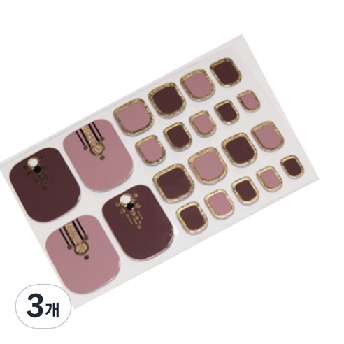 블루코지 페디팁 셀프 스티커 발 꾸미기, 3개, Type 23