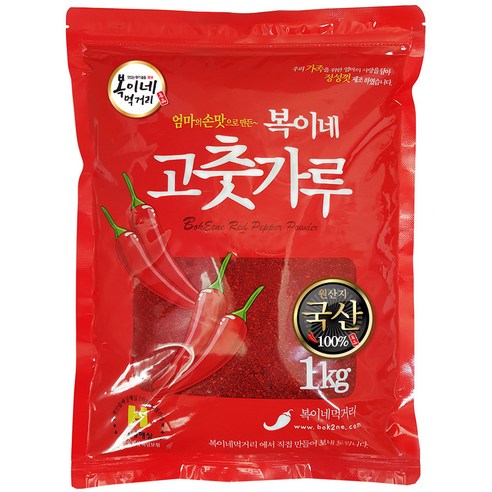 복이네먹거리 국산 고추가루 보통맛 김치용, 500g, 1개