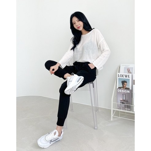 여름철을 위한 가볍고 편안한 잘빠진 여성용 썸머 밴딩 쿨 조거 팬츠