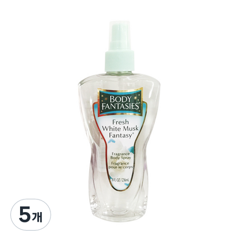 바디판타지 오리지널 바디미스트 프레시 화이트머스크, 236ml, 5개