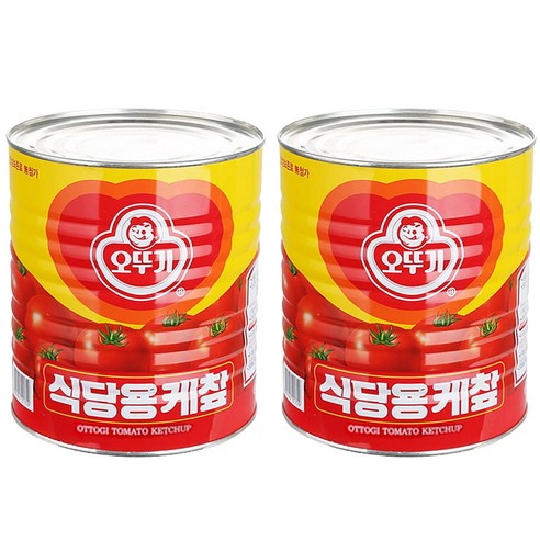 오뚜기 오리지널 식당용 케첩 캔, 3.3kg, 2개
