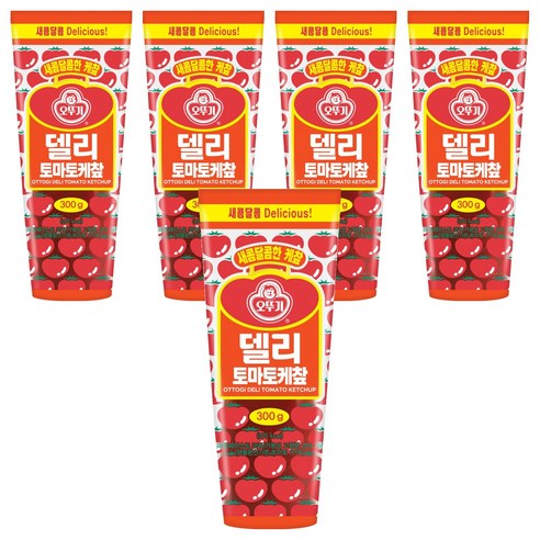 오뚜기 델리 토마토 케찹, 300g, 5개