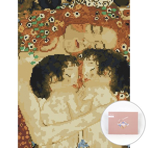 아트조이 DIY 보석십자수 캔버스형 30 x 40 cm, 내 삶의 기쁨, 1개