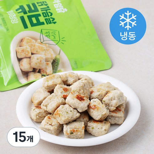 아임닭 닭가슴살 큐브 매콤청양 (냉동), 100g, 15개