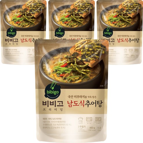 비비고 남도식 추어탕, 460g, 4개
