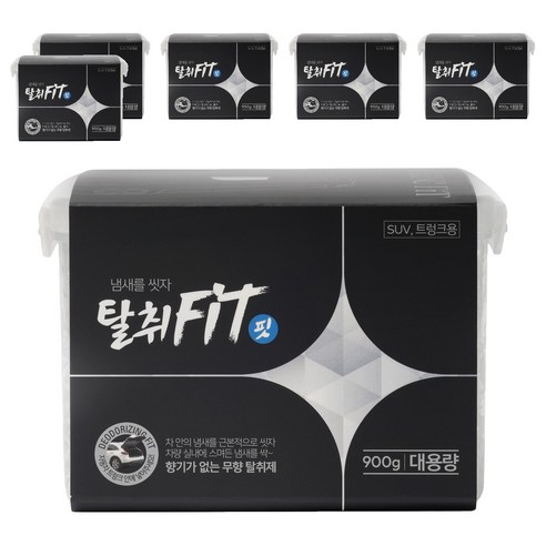 애경 탈취핏 차량용 탈취제 본품, 900g, 6개