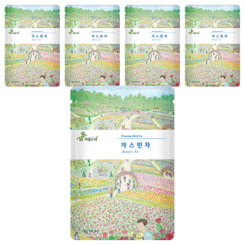 아름드레 프리미엄 삼각티백 쟈스민, 1.1g, 25개입, 5개