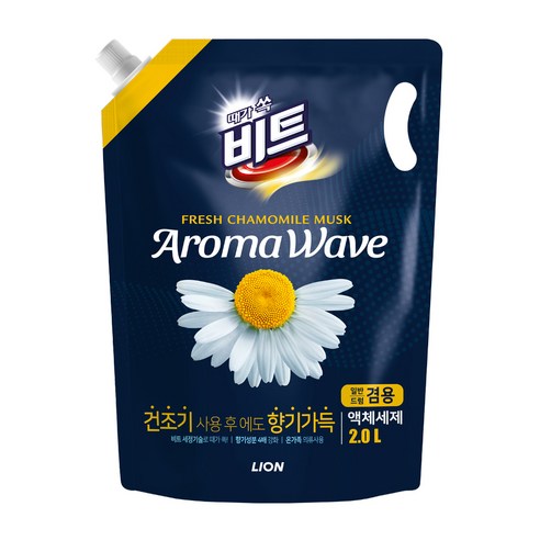 비트 아로마웨이브 일반 드럼 겸용 리필 카모마일향, 2L, 1개