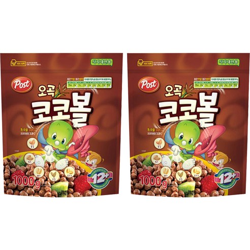포스트 오곡 코코볼 시리얼, 1000g, 2개