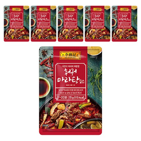 이금기 훠궈 마라탕 소스, 70g, 6개