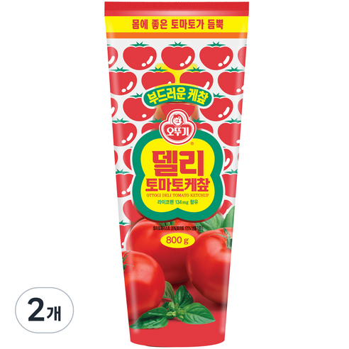 오뚜기 델리 토마토 케찹, 800g, 2개