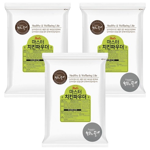 농부의뜰 마스터 치킨파우더 조미료, 1kg, 3개