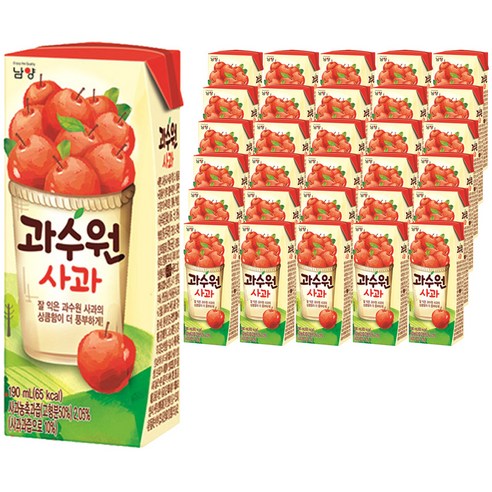 과수원 사과주스, 190ml, 72개