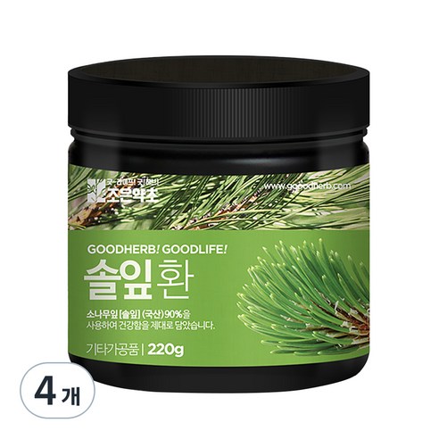 조은약초 프리미엄 솔잎환, 4개, 220g