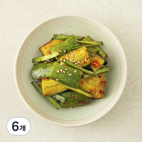 집반찬연구소 오이부추무침, 180g, 6개