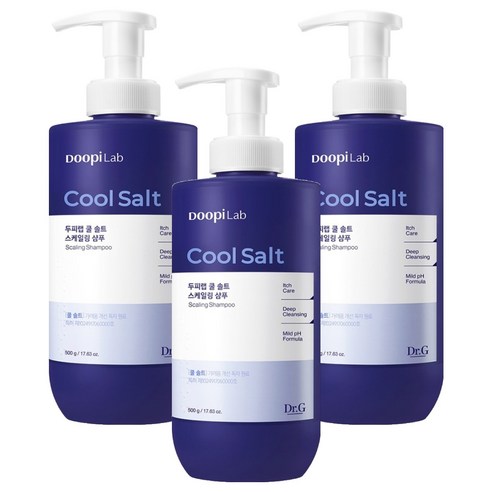 닥터지 두피랩 쿨 솔트 스케일링 샴푸, 500g, 3개