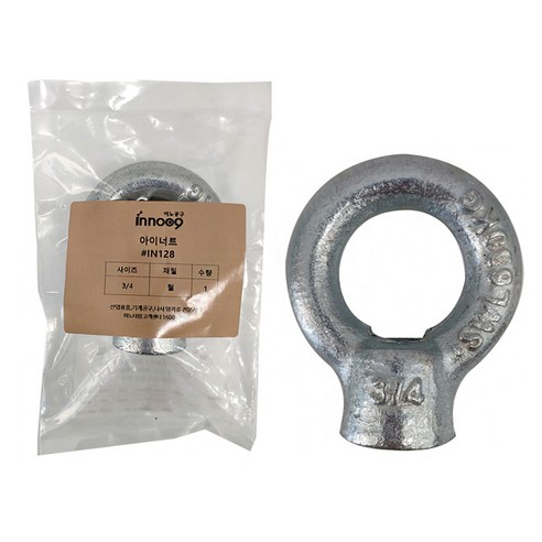이노공구 아이너트 철 19mm IN128, M19, 85.4mm, 1개