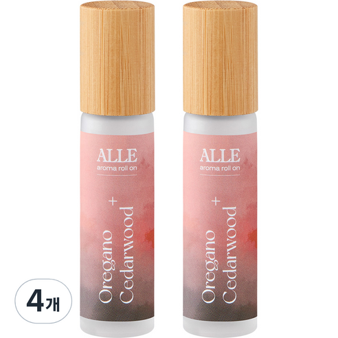 알레 아로마 롤온 오레가노 시더우드, 10ml, 4개