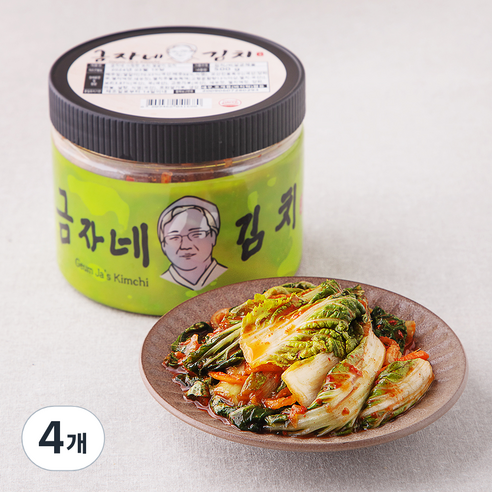 금자네 시원한 보리 얼갈이 김치, 500g, 4개