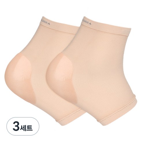 코지라벨 실리콘 뒤꿈치 패드 스킨, 2개입, 3세트