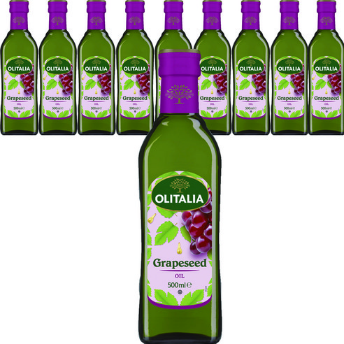 올리타리아 포도씨유, 500ml, 10개