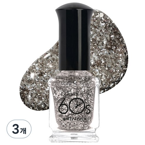 위드샨 60초 매니큐어, M125 샹들리에, 9ml, 3개