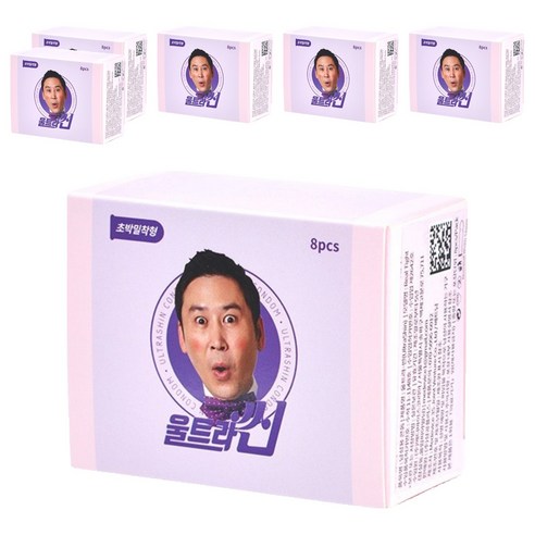 신동엽 울트라씬 컴팩트에디션 무꼭지밀착형 콘돔, 8개입, 6개