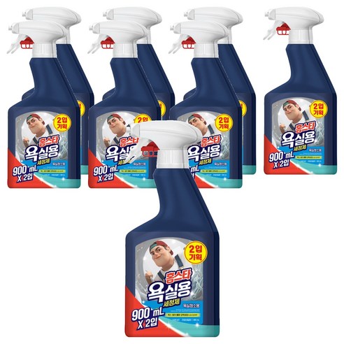 홈스타 욕실용 세정제 라임바질향, 900ml, 8개
