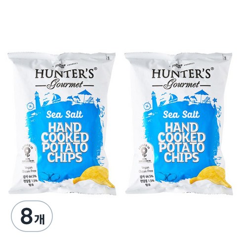 헌터스고메 씨솔트 포테이토칩, 125g, 8개
