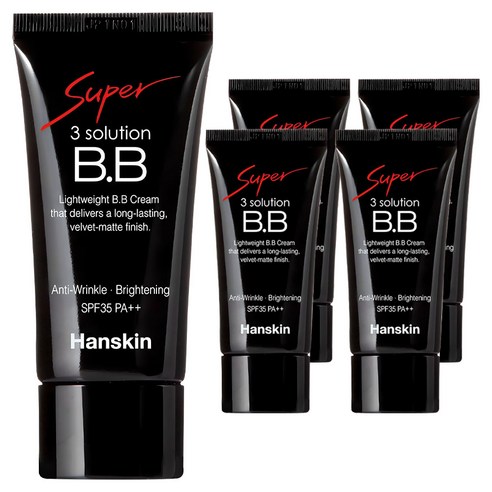 한스킨 수퍼 쓰리 솔루션 BB크림 SPF35 PA++, 베이지, 5개