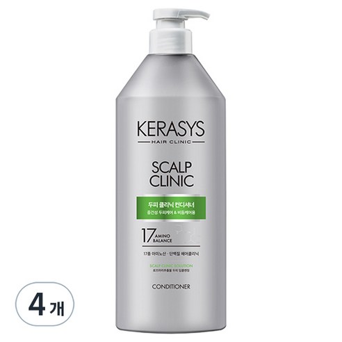 케라시스 두피클리닉 린스 플러스, 750ml, 4개