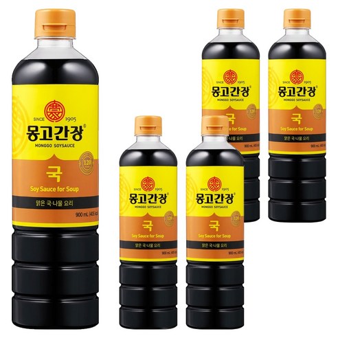몽고간장 국간장, 900ml, 5개