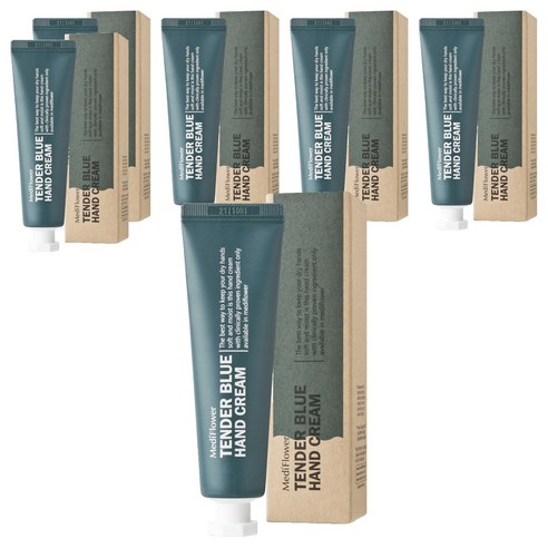 메디플라워 델리카 핸드크림 텐더블루, 30g, 6개