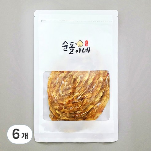 순돌이네 두꺼운 두툼 쥐포, 6개, 150g