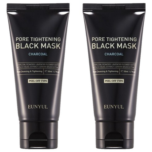 은율 포어 타이트닝 블랙마스크 필오프팩, 1개입, 2개