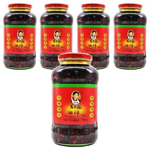 라오깐마 라조장 고추소스, 730g, 5개
