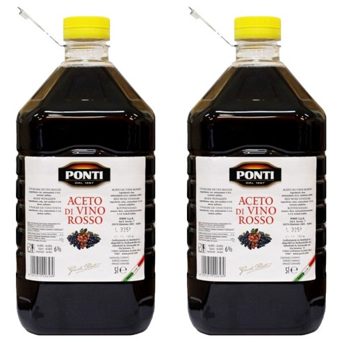 폰티 레드 와인식초, 2개, 5L
