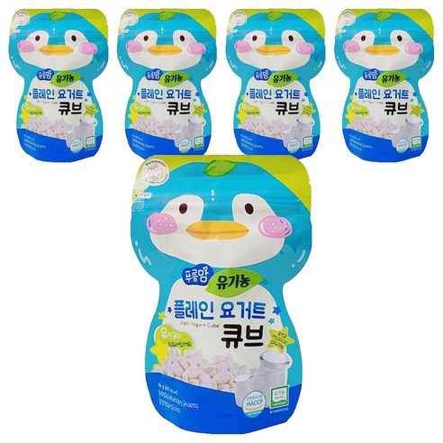 오가닉스토리 푸름맘 유기농 요거트 큐브 16g, 5개, 플레인 요거트맛