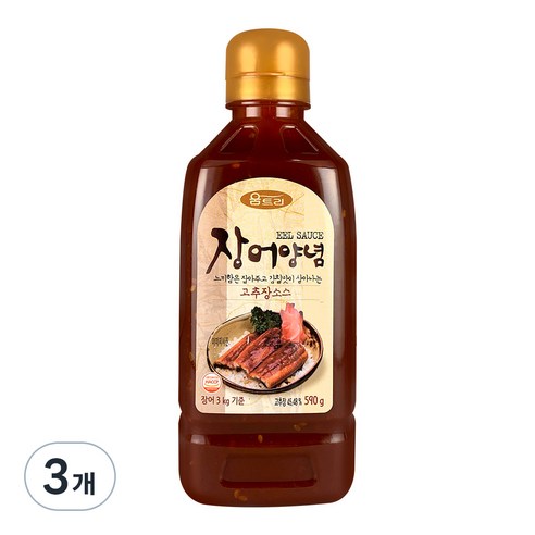 움트리 장어양념, 590g, 3개