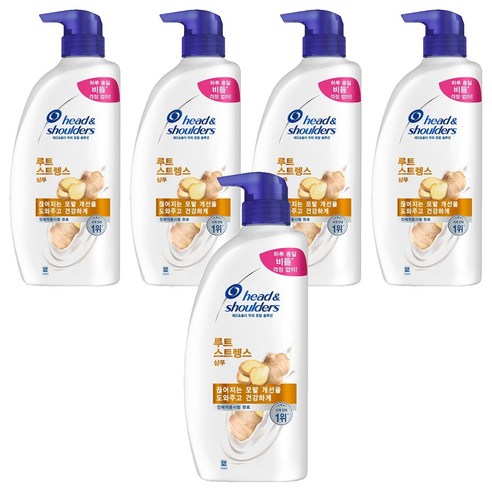 헤드앤숄더 루트 스트렝스 샴푸, 800ml, 5개