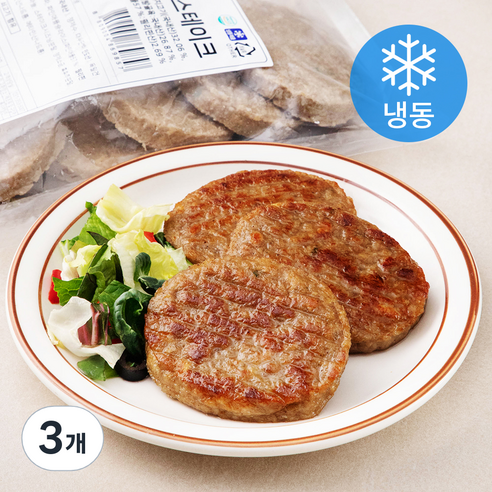 하늘푸드 파인애플 함박스테이크 10개입 (냉동), 1kg, 3개