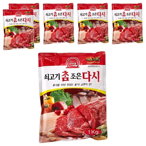초야 참조은 쇠고기다시, 1kg, 6개