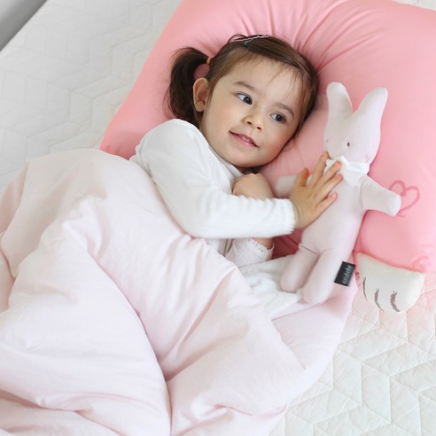 렌징모달 사계절 차렵 유아이불 760g, 핑크