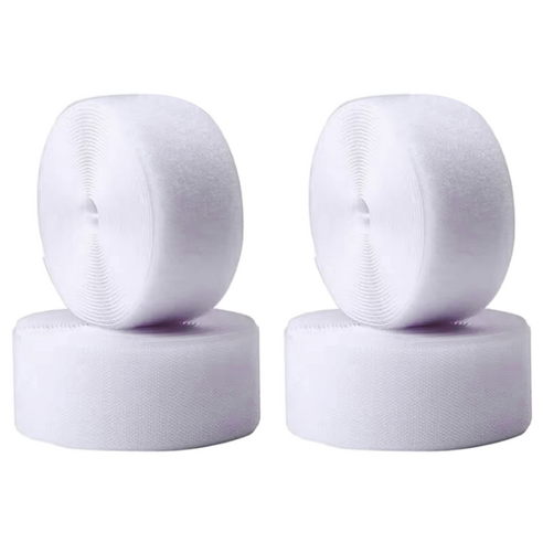 엔더 튼튼한 대형 벨크로 찍찍이 테이프 암수 5cm x 1m 화이트, 2세트