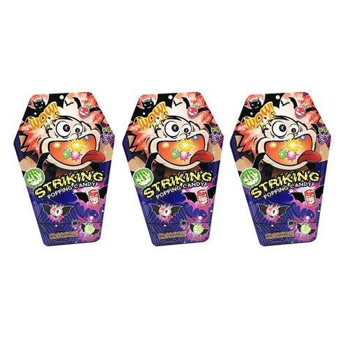 스트라이킹 팝핑캔디 버라이어티팩 퍼플, 150g, 3개