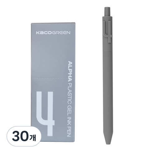 카코 알파 소프트 중성 젤펜 0.5mm, 숫자 4, 30개