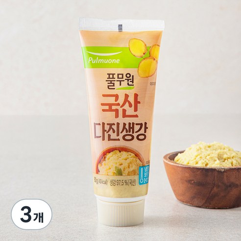 풀무원 다진생강 튜브, 80g, 3개
